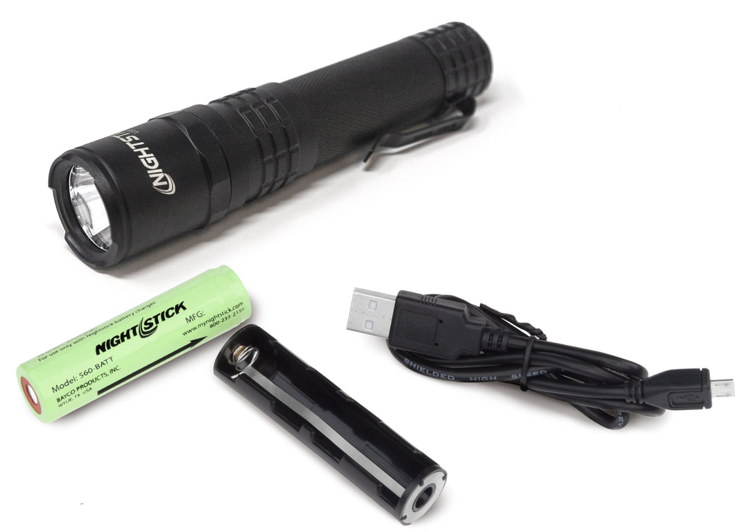 USB-558XL USB Tactical Flashlight - Black