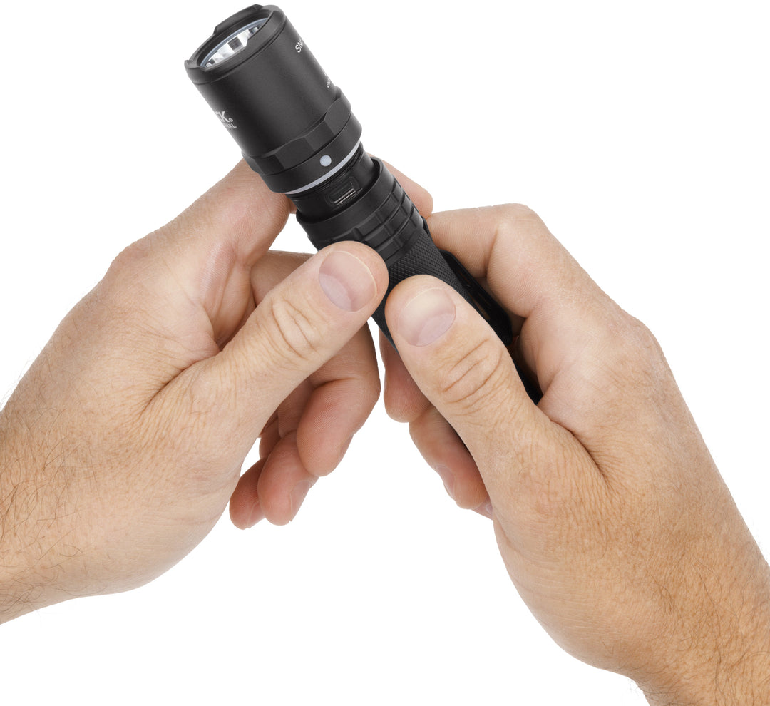 USB-558XL USB Tactical Flashlight - Black
