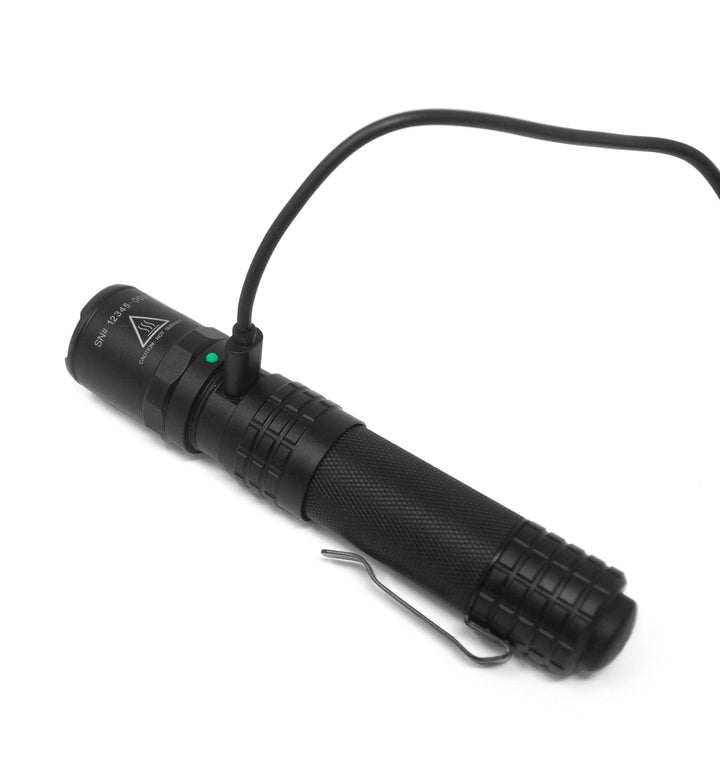 USB-558XL USB Tactical Flashlight - Black