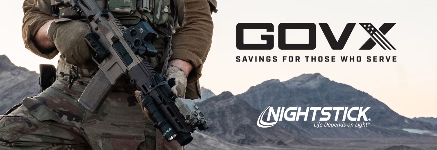 Nightstick has partnered with GovX to provide discounts to military and veterans. 