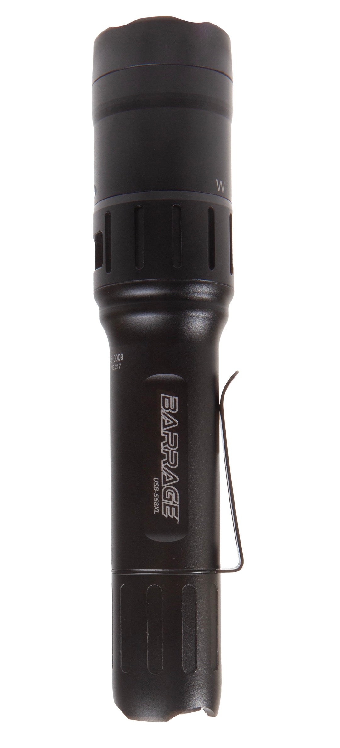 USB-568XL: BARRAGE™ USB Tactical Flashlight with Red and Green Floodlight - Black