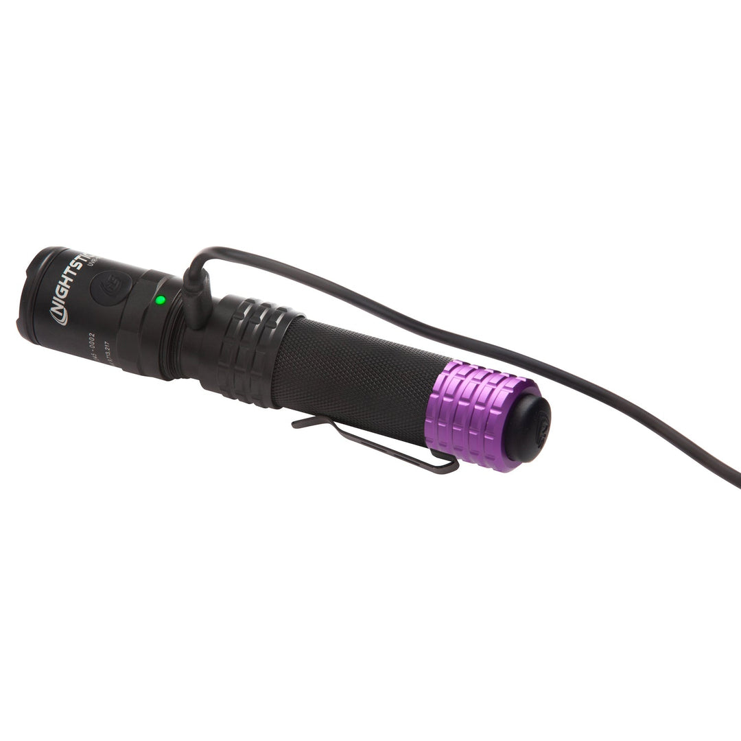 UVR-588XL: USB Rechargeable UV Flashlight - Black