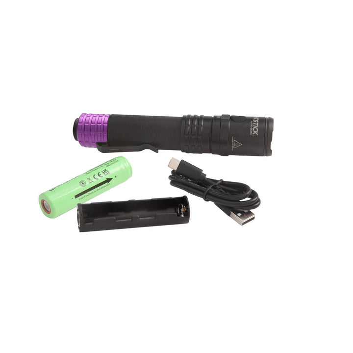 UVR-588XL: USB Rechargeable UV Flashlight - Black