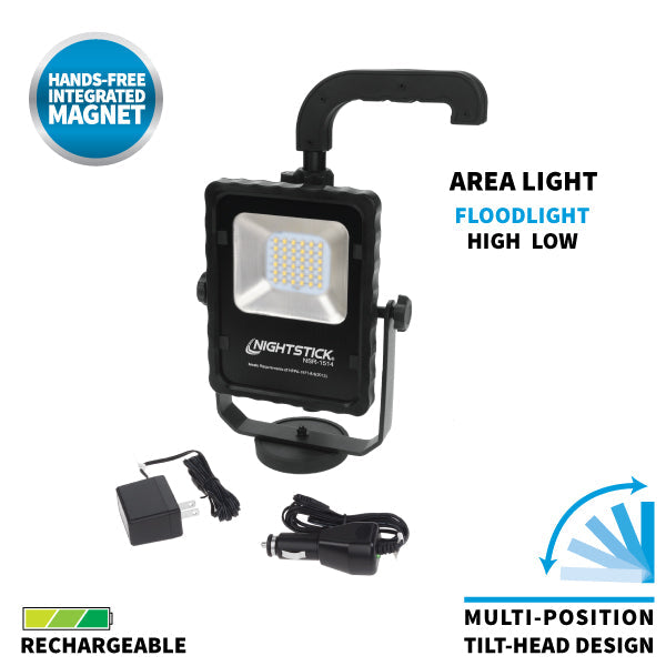 NSR-1514 Rechargeable LED Scene Light w/Magnetic Base