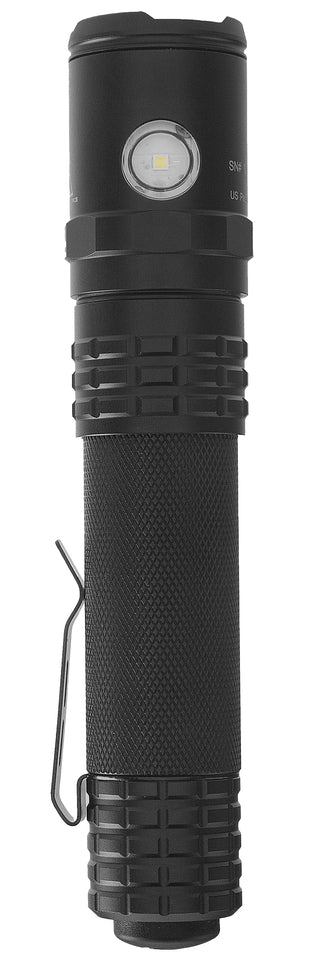 USB-588XL USB Dual-Light Tactical Flashlight - Black