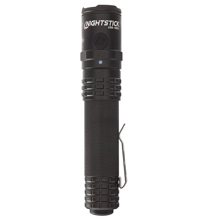 USB-588XL USB Dual-Light Tactical Flashlight - Black